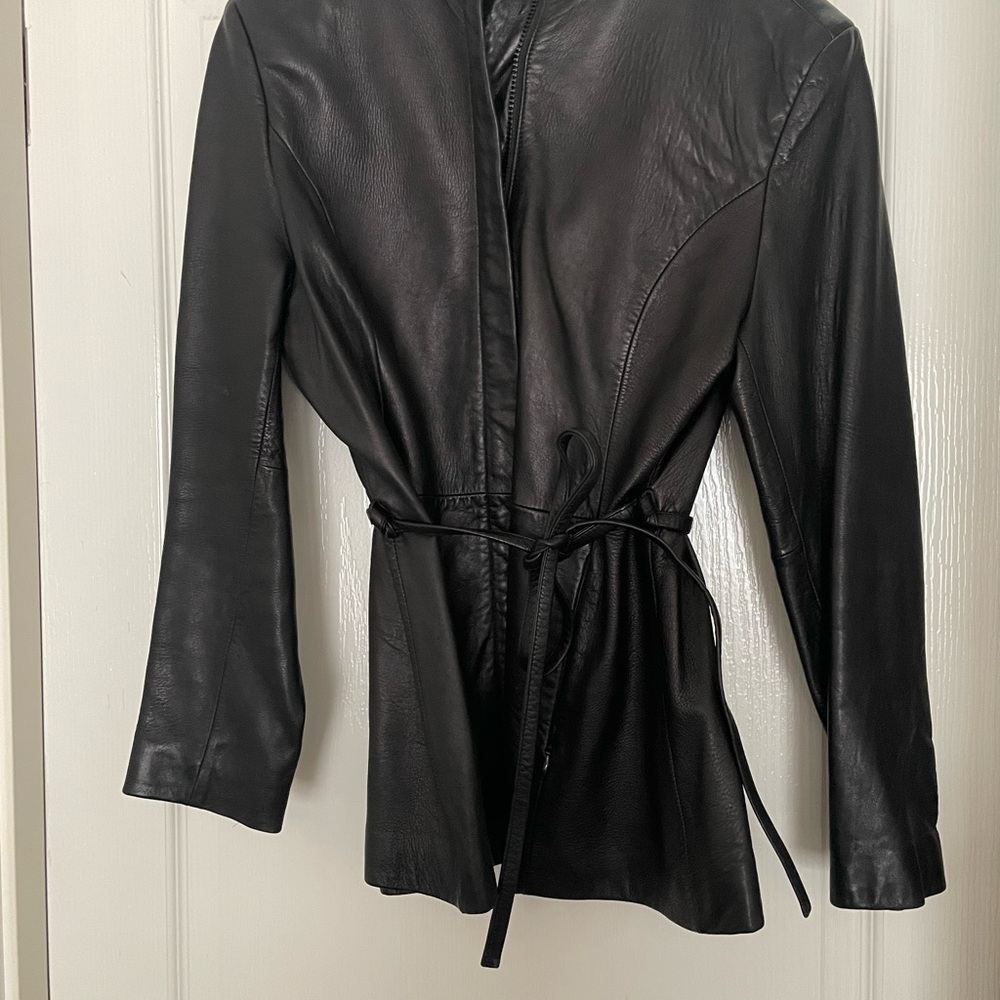 Black Leather Women's Jacket